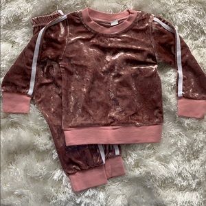 Velvet matching set.